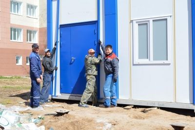 Строительство модульного здания патологоанатомического морга при Камско-Устьинской ЦРБ идет полным ходом