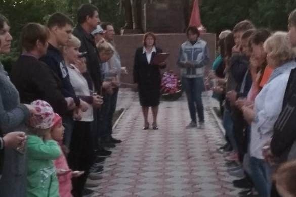 Всероссийская акция «Свеча памяти» в Теньках