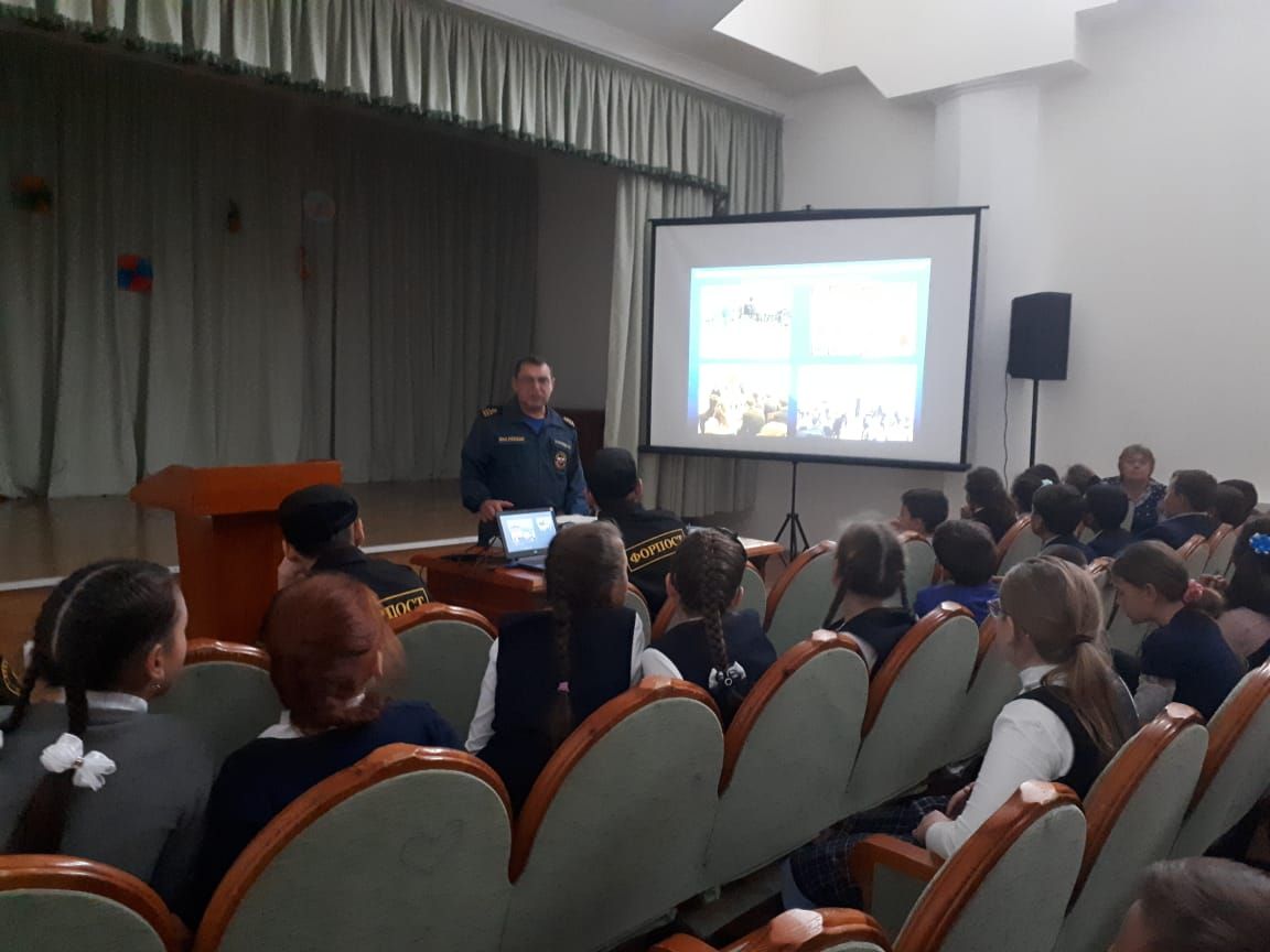 Открытый урок ОБЖ в Камскоустьинской школе