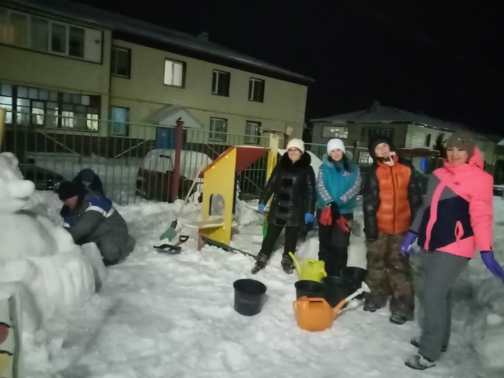 Коллектив детсада Солнышко из Камского Устья благодарит родителей за помощь