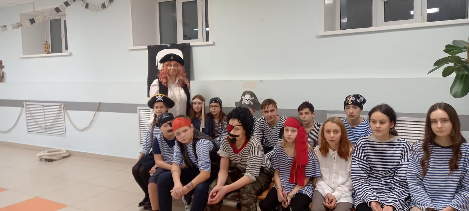 Пиратская вечеринка прошла в Сюкеевской школе