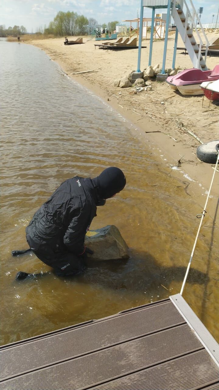Сегодня водолазы &nbsp;обследовали дно Карамалки в районе пляжа Лето в Камском Устье&nbsp;