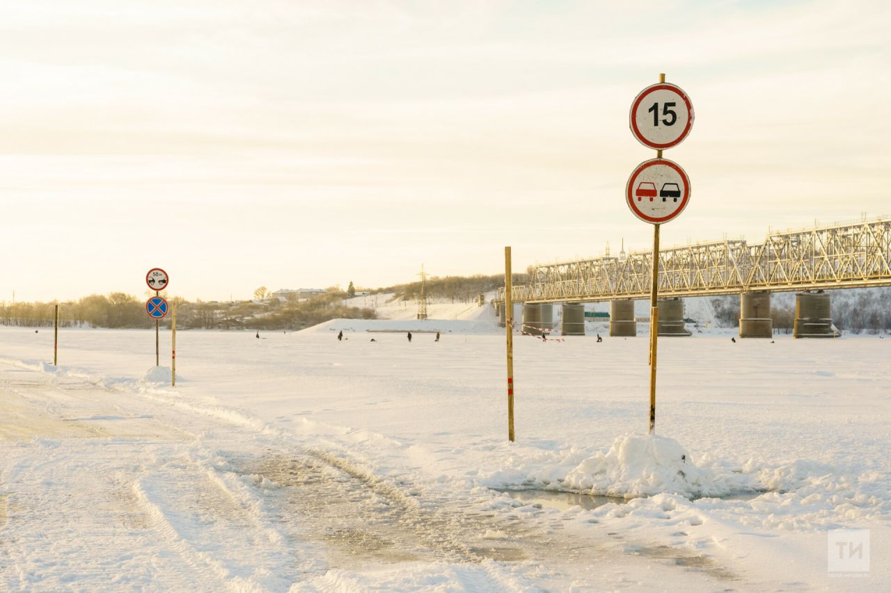 В связи с потеплением закрываются ледовые переправы в Татарстане