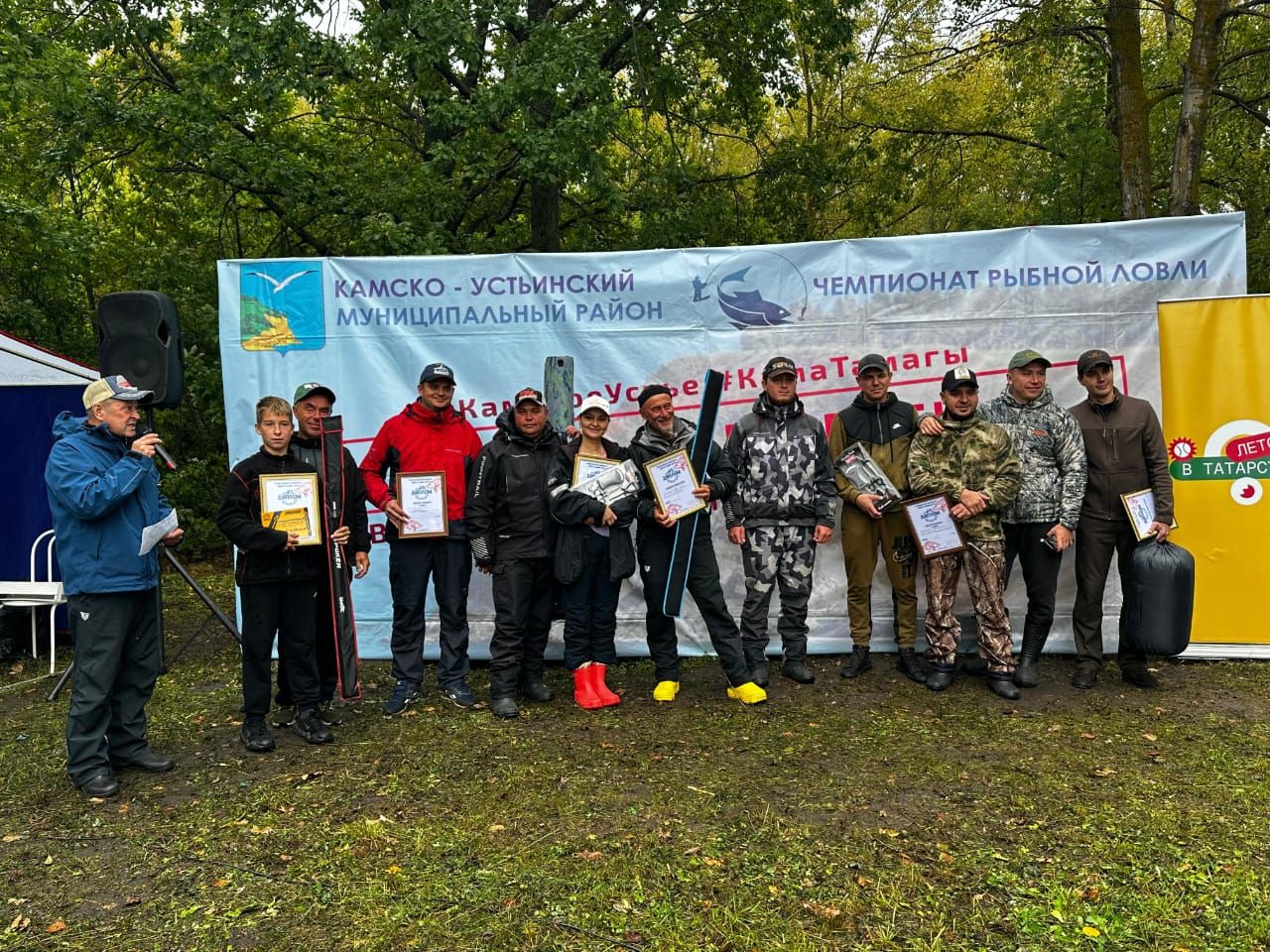 Чемпионат рыбной ловли и фестиваль «Камская уха» собрал в Камском Устье любителей рыбы