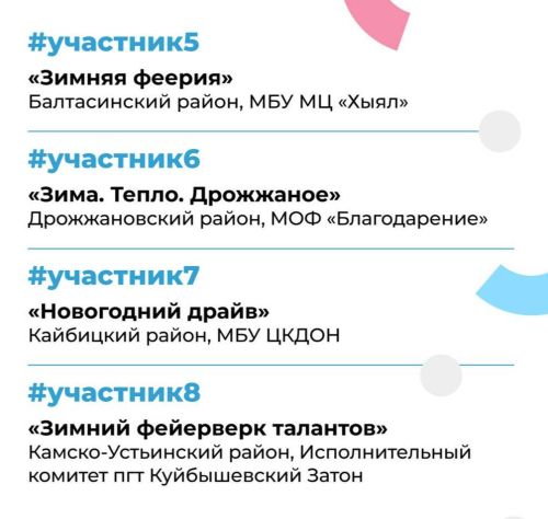 Проект «Зимний фейерверк талантов» из Камско-Устьинского района претендует на победу в «Күрше»
