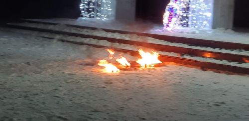 Фаер шоу для камскоустьинцев