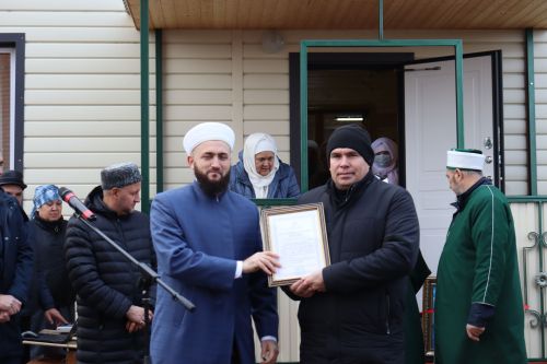 Камское Устье с визитом посетил муфтий Татарстана