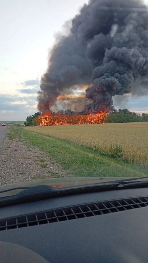 Посадка горела возле Тетюш