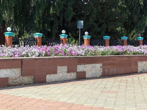 Самые ухоженные цветники в Камском Устье около РДК