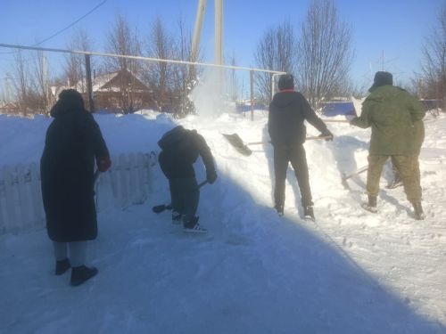 Акция «Снег» проходит в районе