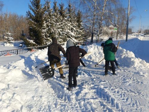 Акция «Снег» проходит в районе