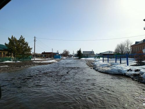 В соседнем районе талые воды затопили село