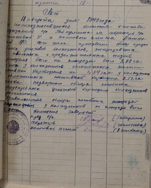 СКВОЗЬ ВРЕМЯ: обмер участков картофеля, пострадавших от непогоды