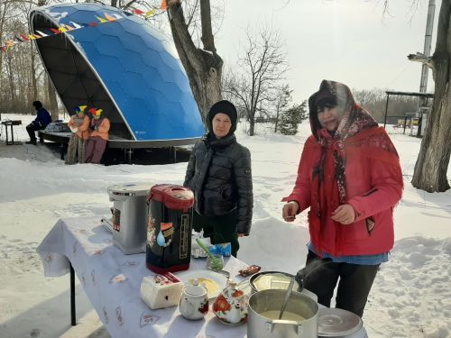 Весело отметили Масленицу в Затоне