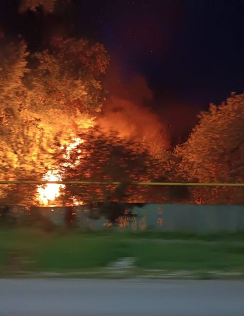Пожар в Камском Устье