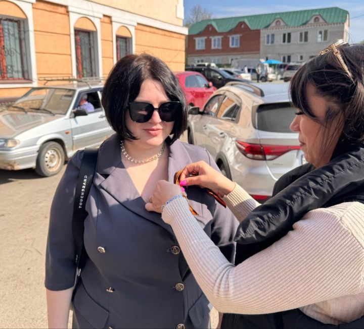 В Камском Устье дали старт патриотической акции «Георгиевская лента»