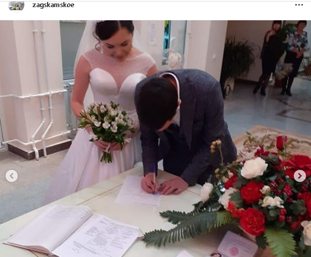 Ещё одна милая пара вступила в брак в Камском Устье