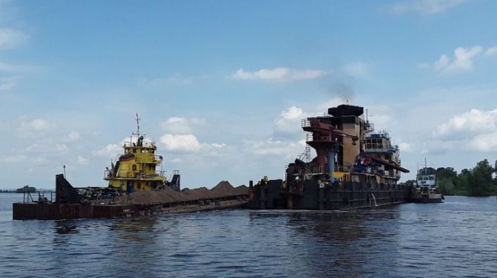 На Куйбышевском водохранилище экологи пресекли незаконную добычу песчано-гравийных пород