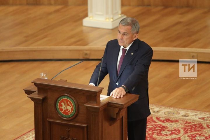 Рустам Минниханов на церемонии инаугурации поблагодарил татарстанцев за поддержку