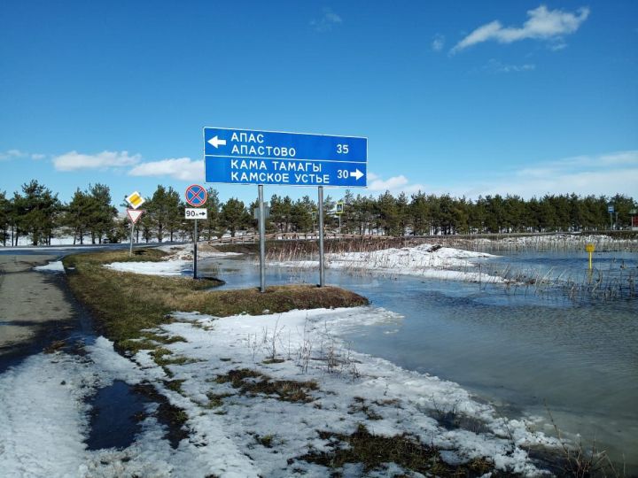 Половодье в Камско-Устьинском районе