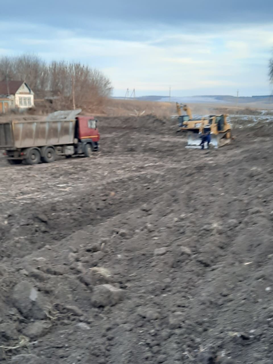 В деревне идет благоустройство