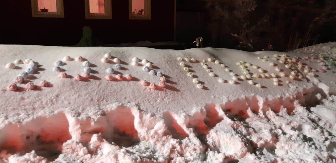 Камскоустьинцы украшают свои дома и учреждения к Новому году