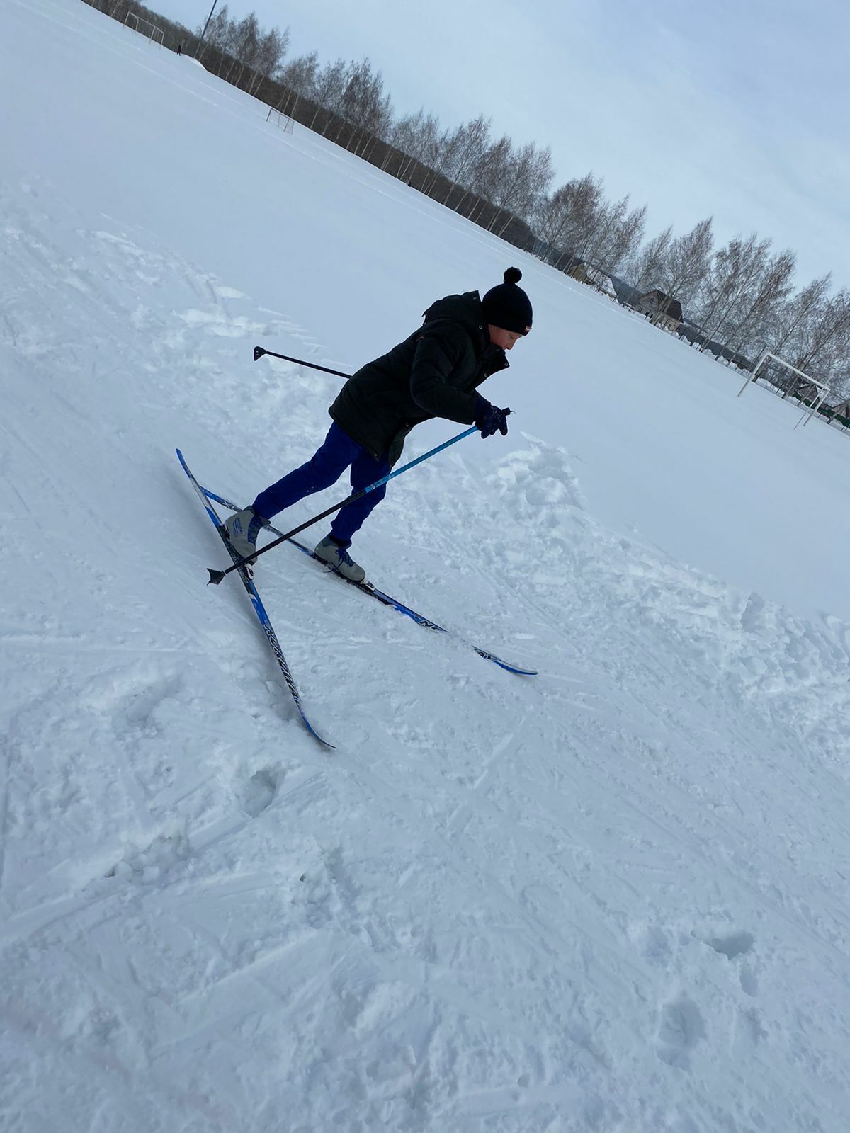 Лыжная эстафета прошла в Камскоустьинской школе в рамках Месячника мужества