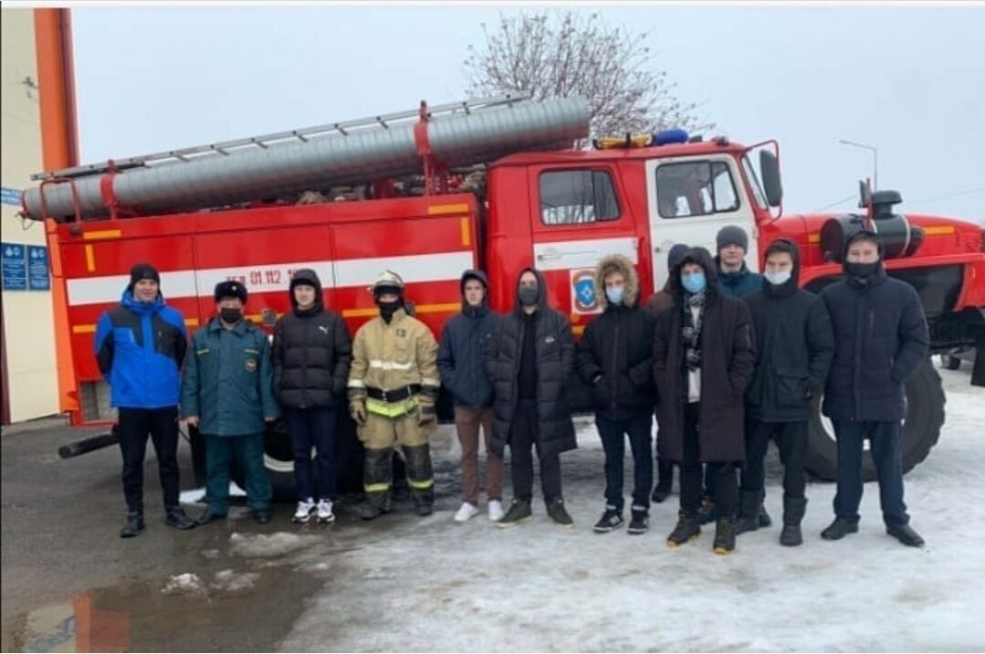 Открытый урок прошел для старшеклассников в Пожарно-спасательной части ПСЧ 116
