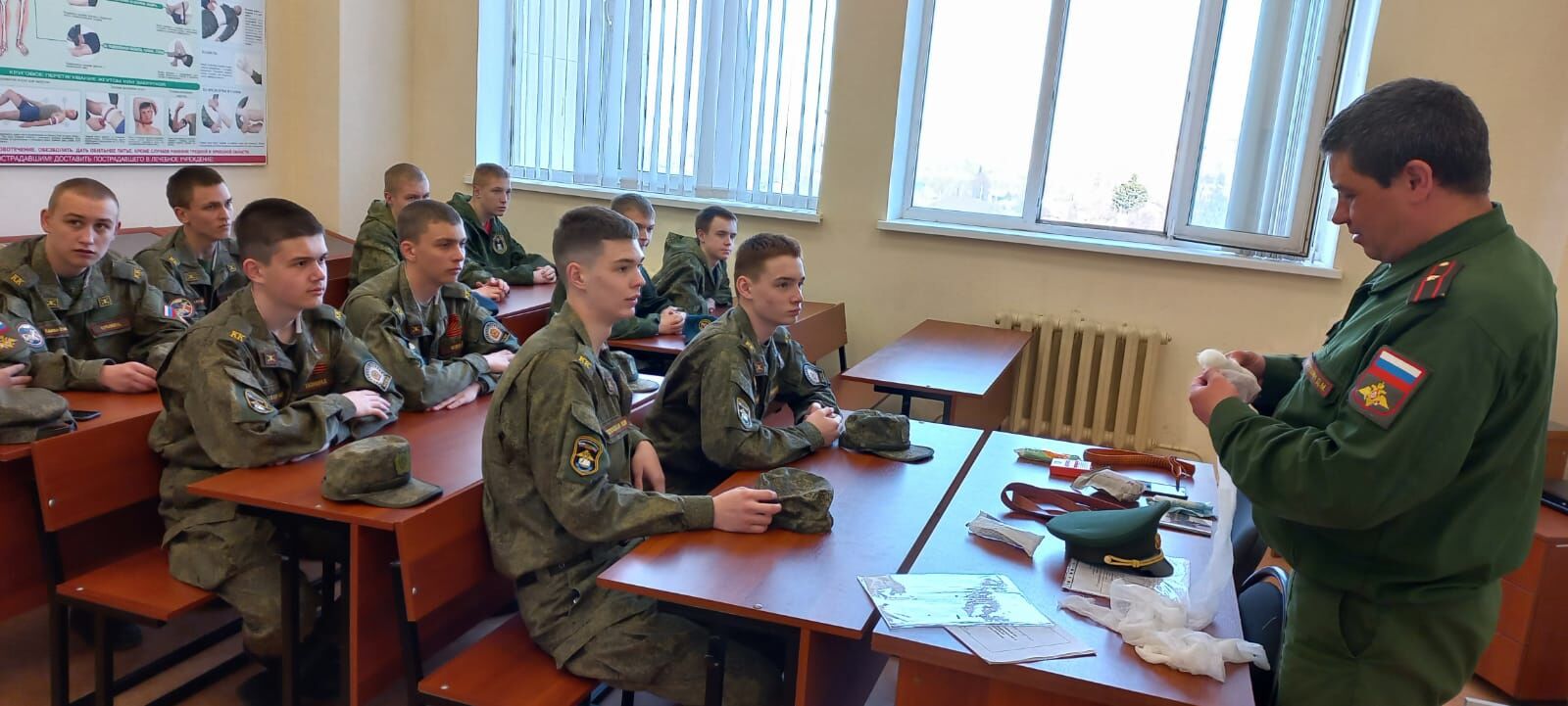 Ученики Камско-Устьинской кадетской школы побывали на военных сборах