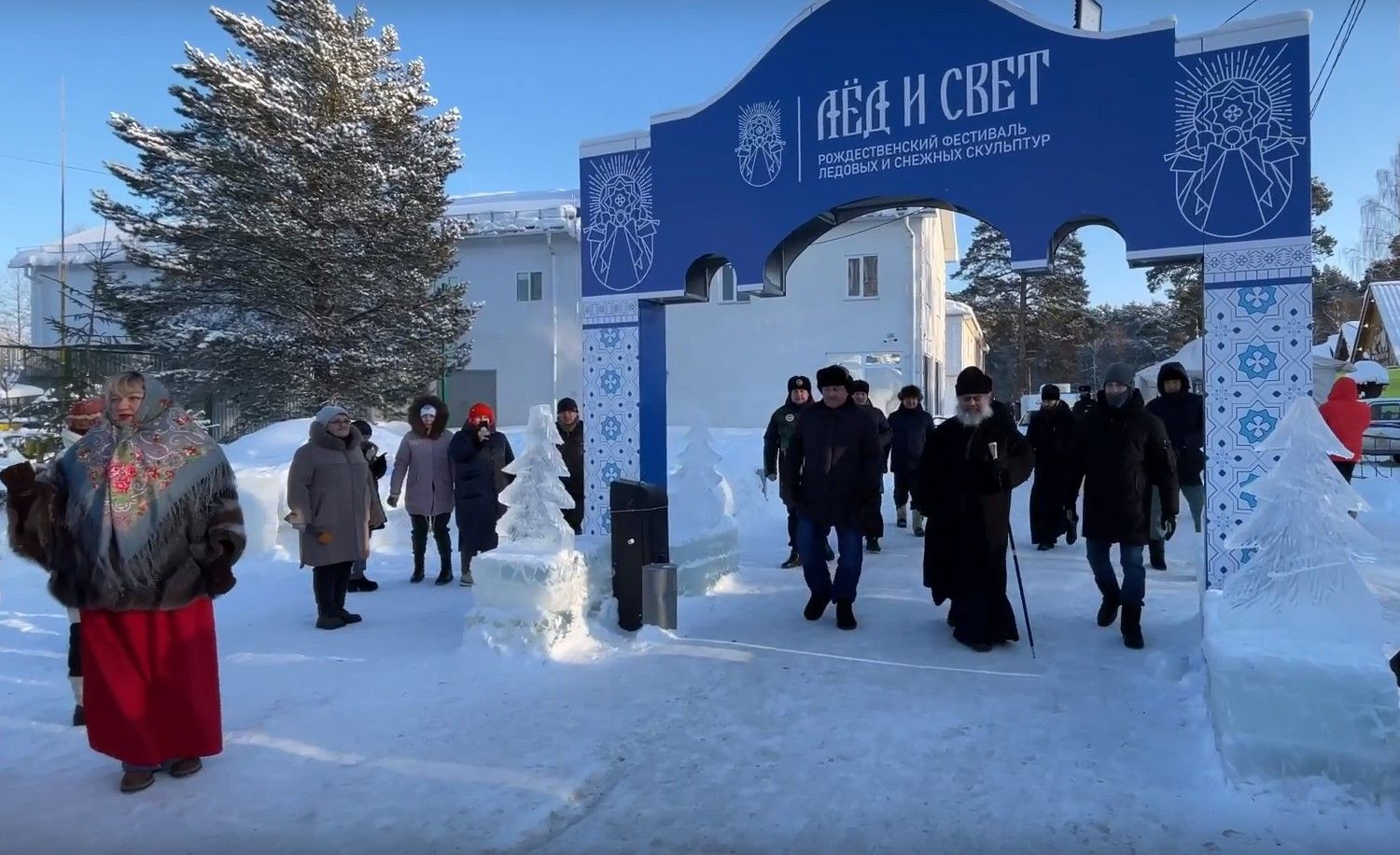 Ледовые скульптуры в Раифе