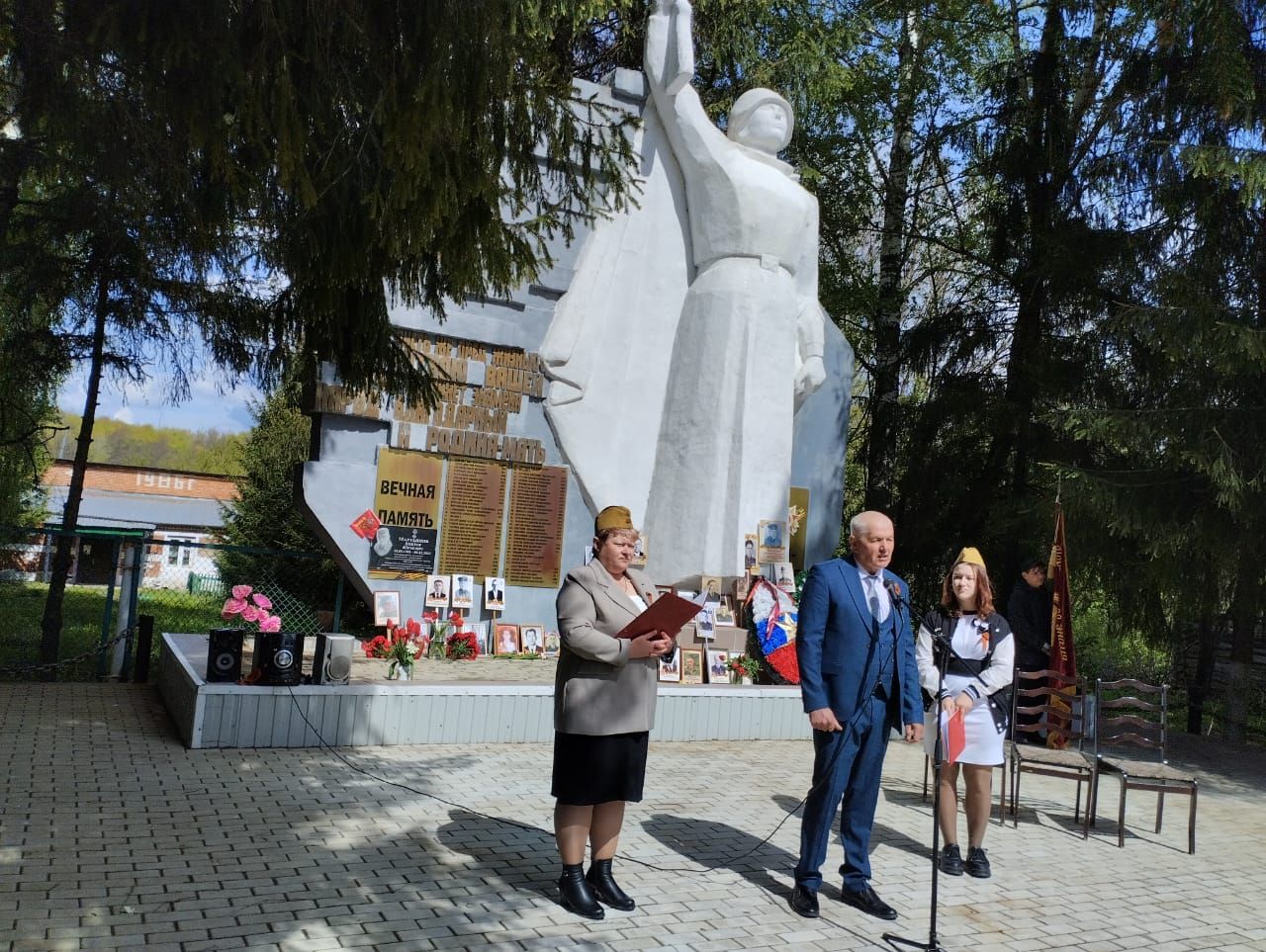 В селах Камско-Устьинского района встретили День Победы