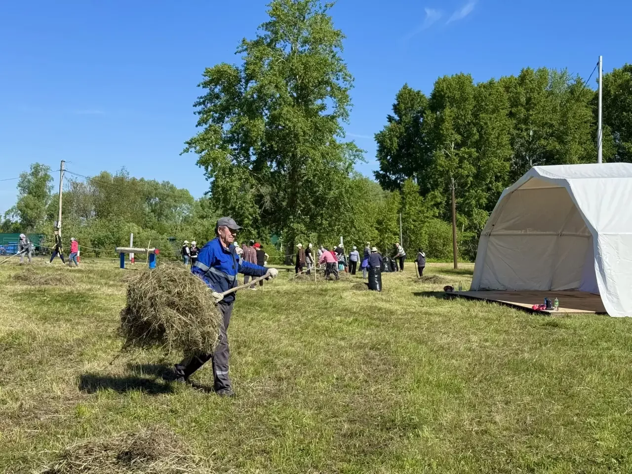 В Камском Устье полным ходом идет подготовка к Сабантую