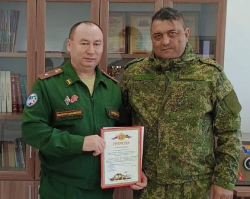 Камскоустьинец награжден грамотой военного комиссара Республики Татарстан
