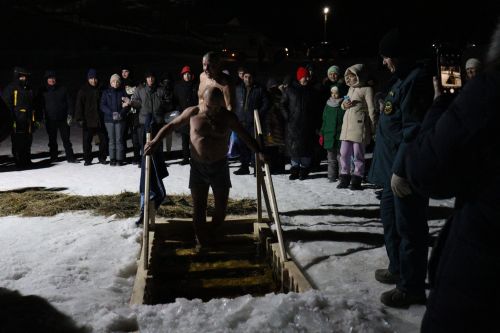 Крещенские купания в Камском Устье
