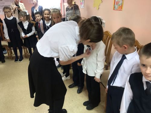 В Затонской школе прошло посвящение в первоклассники