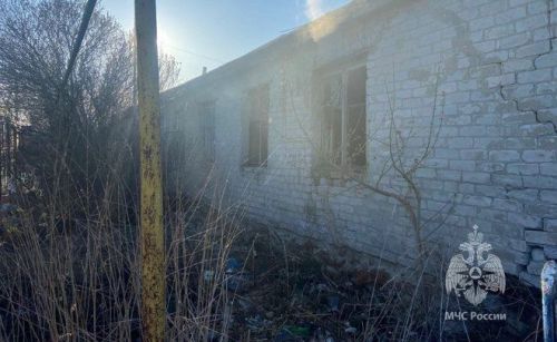 В соседнем районе сгорел барак