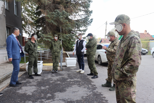 Встреча с мобилизованными в Камском Устье