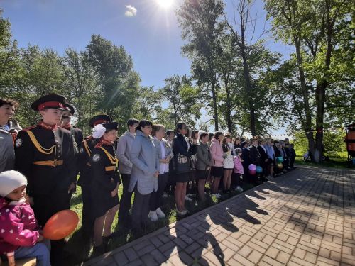 Многие жители пришли на мероприятия ко Дню Победы