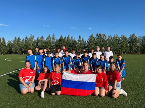 На стадионе прошел флешмоб