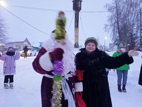 На улице Дружба на Южной околице дружно встретили Новый год