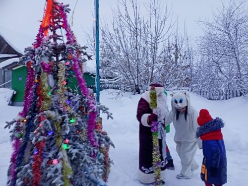 На улице Дружба на Южной околице дружно встретили Новый год