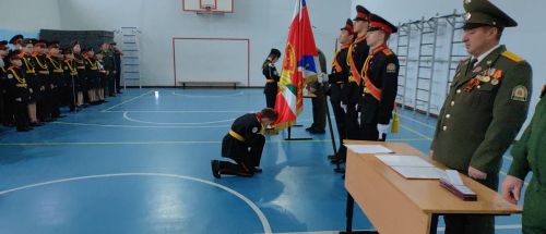 Камскоустьинские кадеты приняли присягу