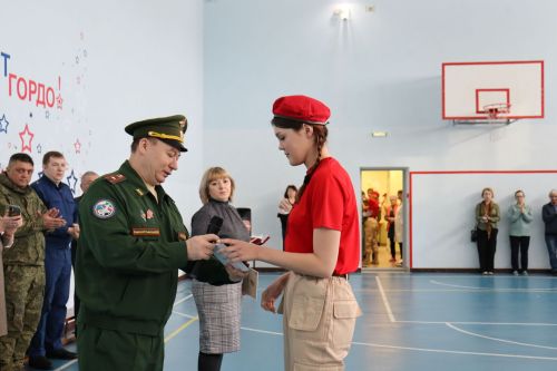 Ряды юнармейцев Камского Устья пополнили 99 школьников