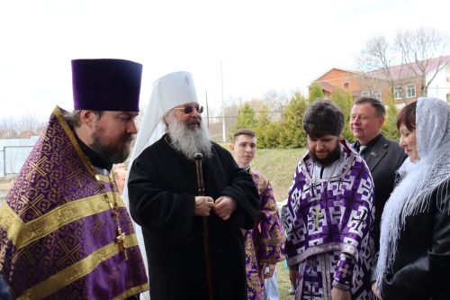 В Красновидовском храме прошла служба
