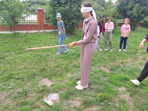 Сабантуй провели в пришкольном лагере