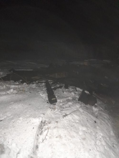 Ночью в Теньках горела баня