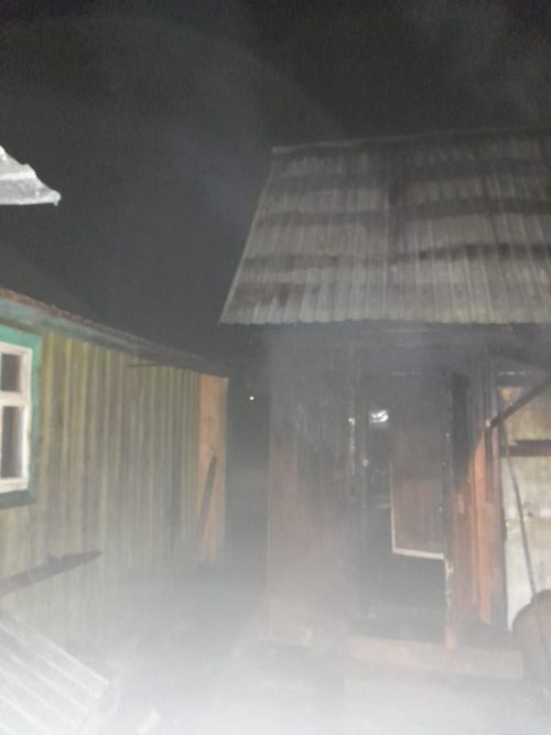 Ночью в Теньках горела баня