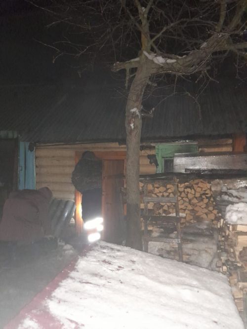 Ночью в Теньках горела баня