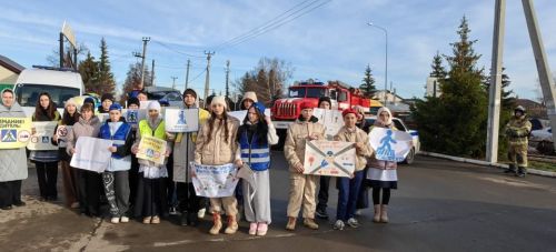 В Камском Устье на оживленном перекрестке прошла акция
