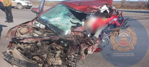 В Татарстане водитель, перевозивший детей, уснул за рулем и попал в смертельное ДТП